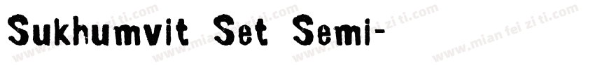 Sukhumvit Set Semi字体转换